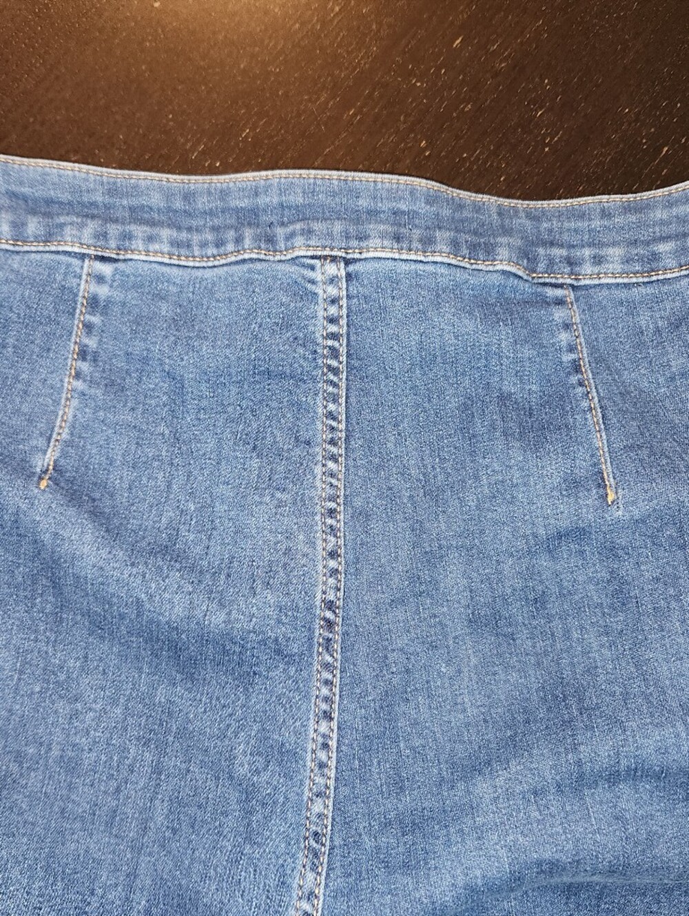 LC Lauren Conrad Indigo High-Rise,wideleg Button-Front Jeans - Picture 6 of 7